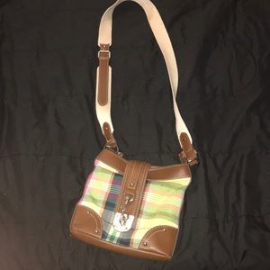Chaps plaid purse